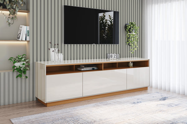 Rack Tv 70" Orion Off white/Canela