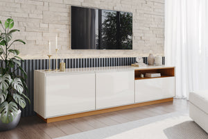 Rack Tv 75" Auryn Off white/Canela
