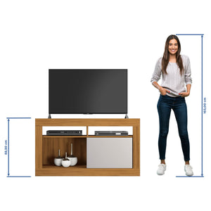 Rack Tv 50" Abeto Café/Off white