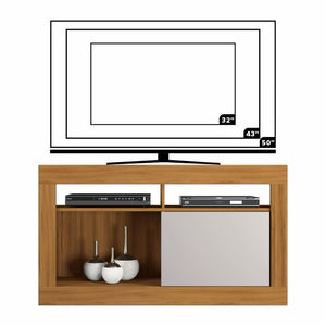 Rack Tv 50" Abeto Café/Off white