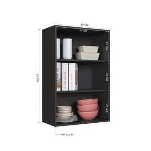 Mueble Cocina Aéreo 1P 60 cm Delta Gris