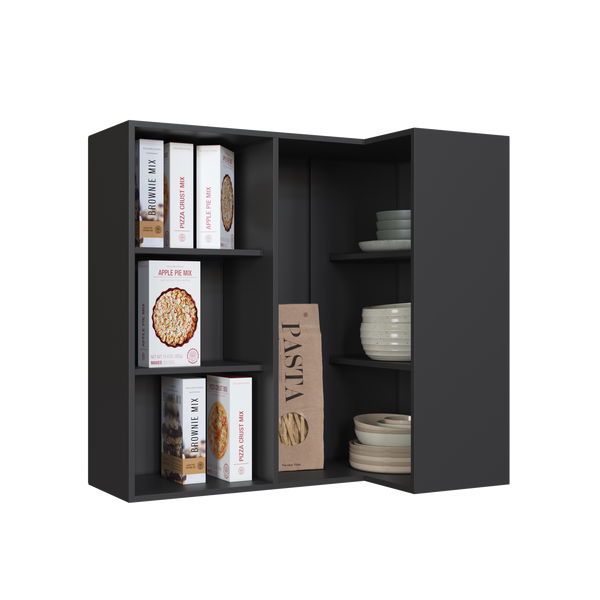Mueble Cocina Aéreo Esquinero Delta Gris