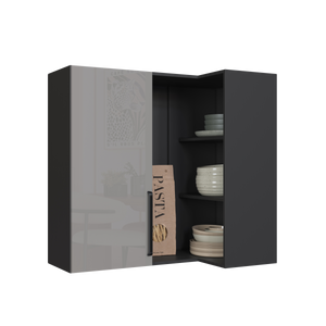 Mueble Cocina Aéreo Esquinero Delta Gris