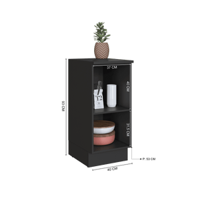 Mueble Cocina Base 1P 40 cm Delta Gris