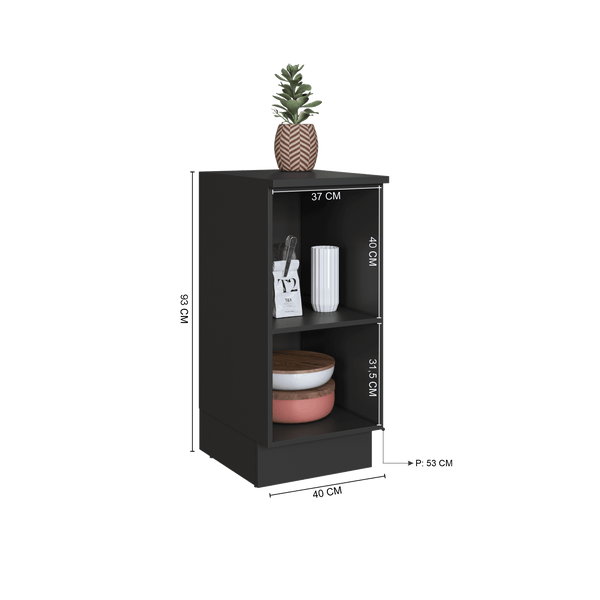 Mueble Cocina Base 1P 40 cm Delta Gris
