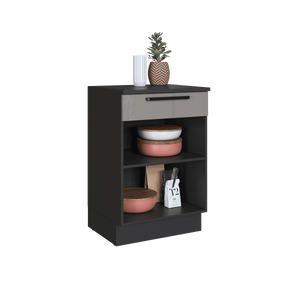 Mueble Cocina Base 1 Pta. 1 Caj. 60 cm Delta Gris
