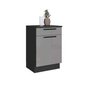 Mueble Cocina Base 1 Pta. 1 Caj. 60 cm Delta Gris