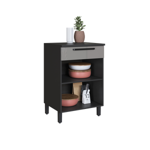 Mueble Cocina Base 1 Pta. 1 Caj. 60 cm Delta Gris