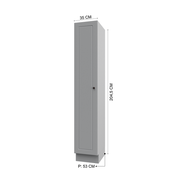Mueble Cocina Despensa 1P 35 cm ECO Gris
