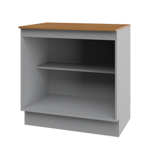 Mueble Cocina Base 2P 80 cm ECO Gris/Café