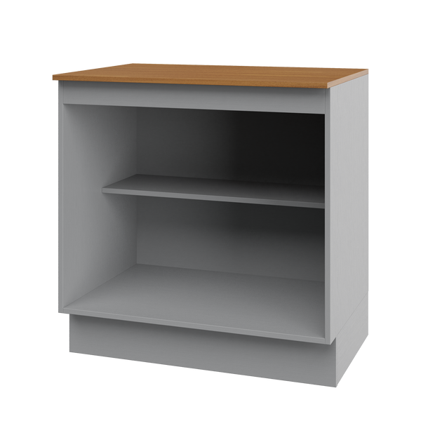 Mueble Cocina Base 2P 80 cm ECO Gris/Café