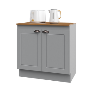 Mueble Cocina Base 2P 80 cm ECO Gris/Café