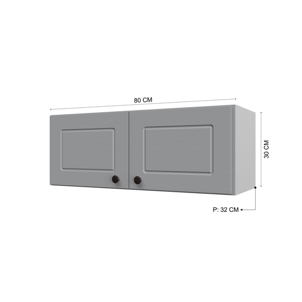Mueble Cocina Aéreo 80 cm ECO Gris
