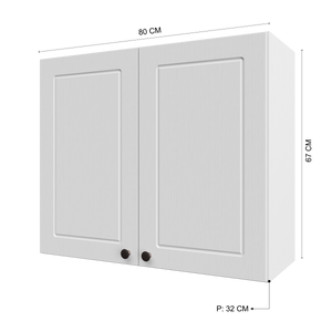Mueble Cocina Aéreo 2P 80 cm ECO Blanco