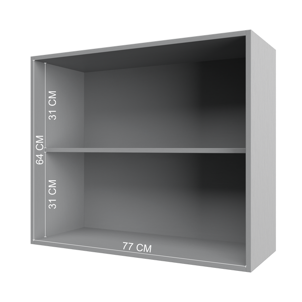 Mueble Cocina Aéreo 2P 80 cm ECO Gris