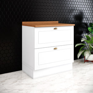 Mueble de Cocina Base 2 Cajones Americana Natural
