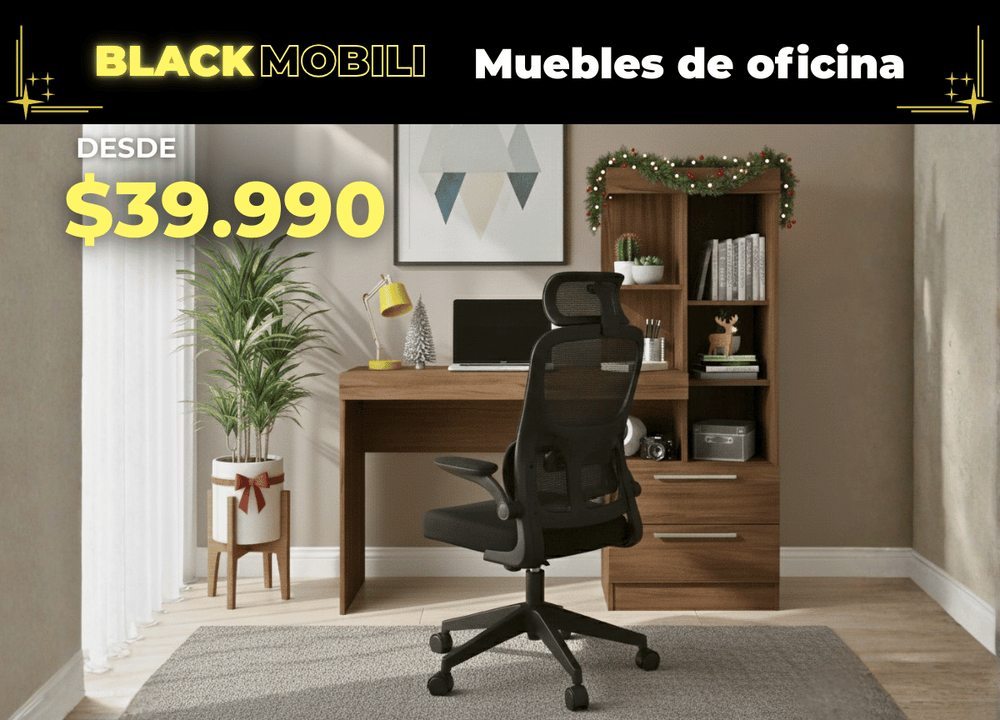 Mueble oficina oferta black