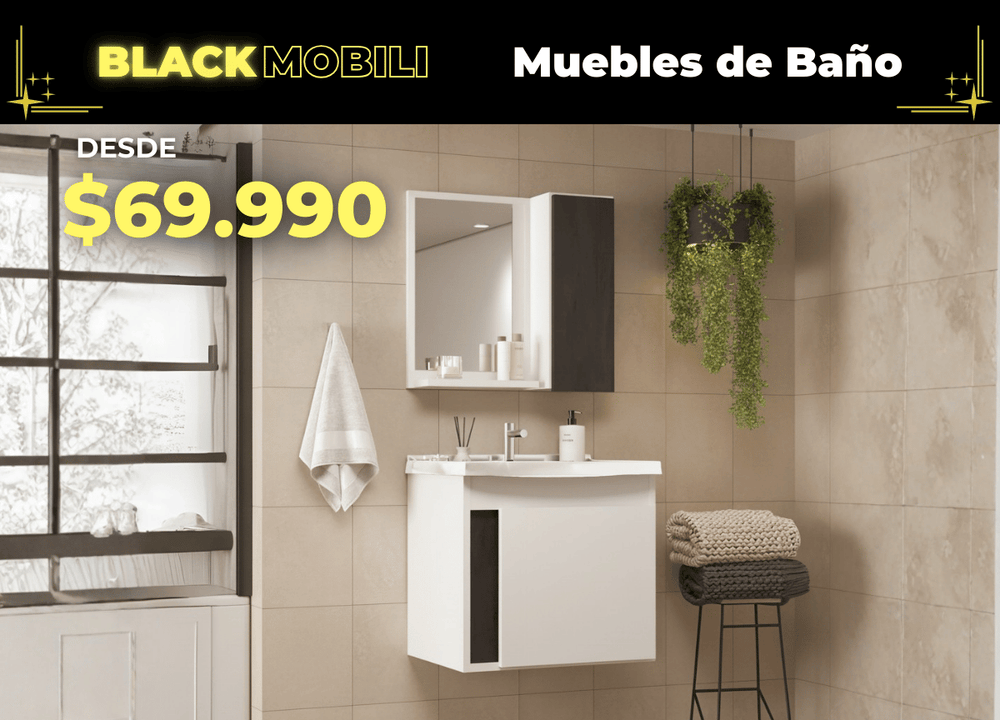 Mueble baño oferta black