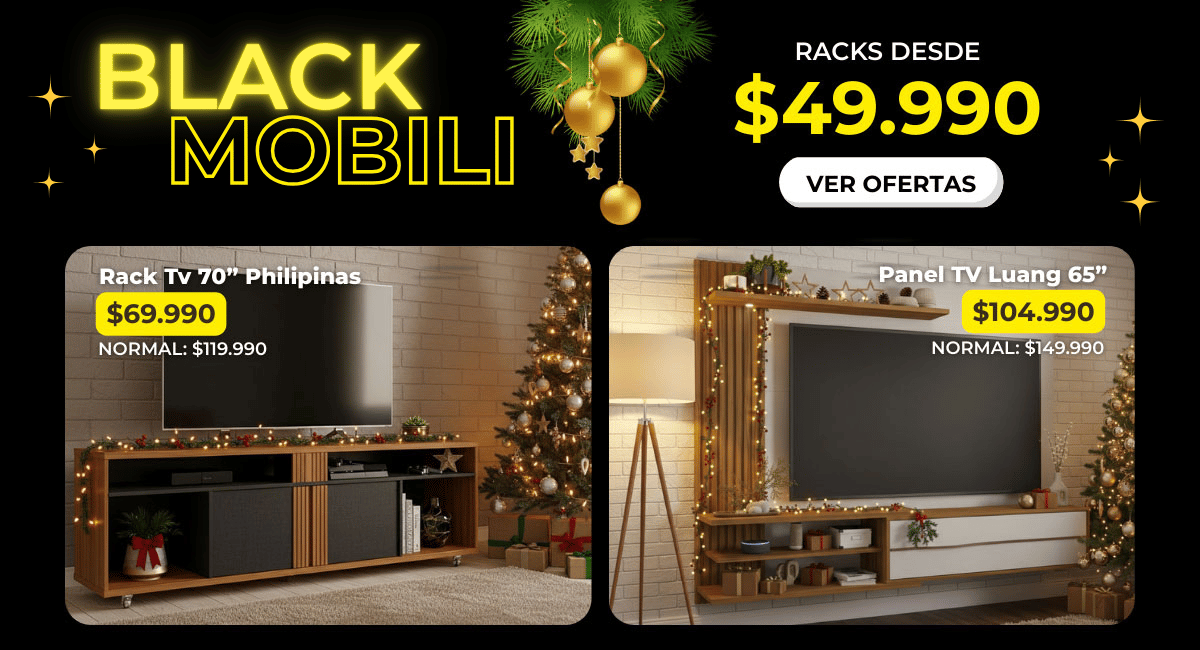 black panel de tv y rack