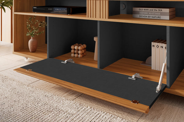 Rack de Tv Basilea 75" Negro