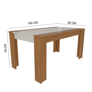 Juego Comedor Enzo 6 Sillas Off white