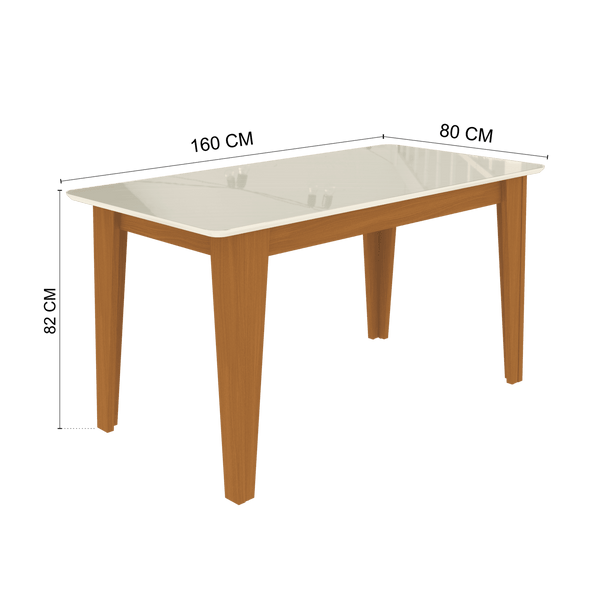 Juego Comedor Suecia 6 Sillas Capuchino