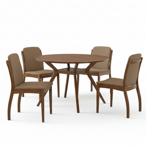 Juego De Comedor 4 Sillas Menphis Café