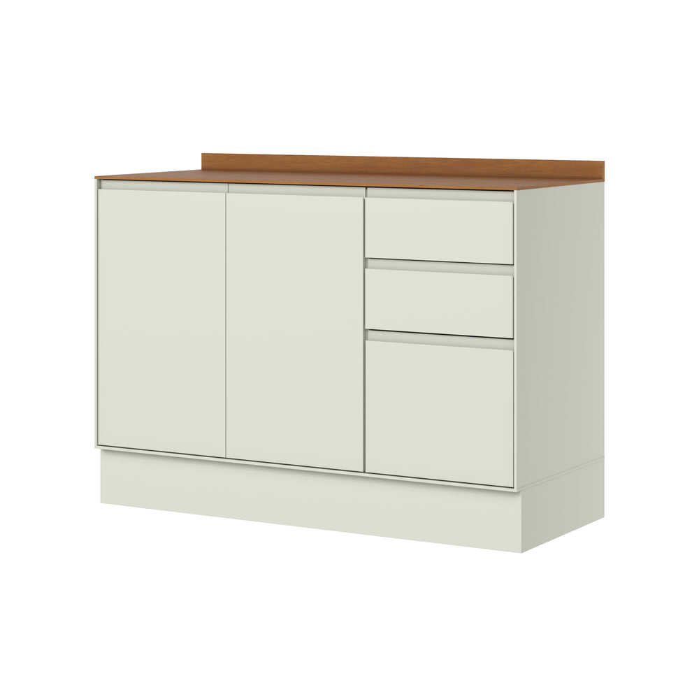 Mueble Cocina Base 3 Pta. 2 Caj. 120 cm Fineze Canela
