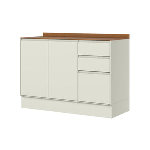 Mueble Cocina Base 3 Pta. 2 Caj. 120 cm Fineze Canela