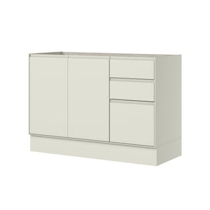 Mueble Cocina Base 3 Pta. 2 Caj. 120 cm Fineze Canela