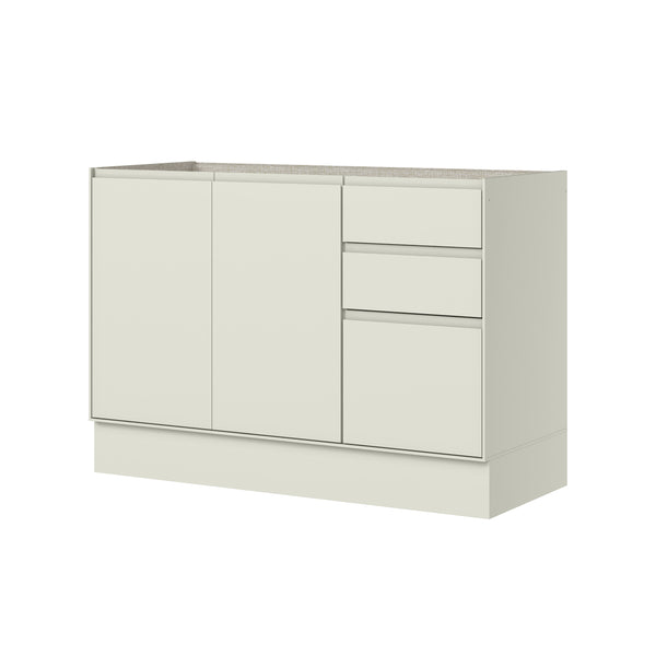 Mueble Cocina Base 3 Pta. 2 Caj. 120 cm Fineze Canela