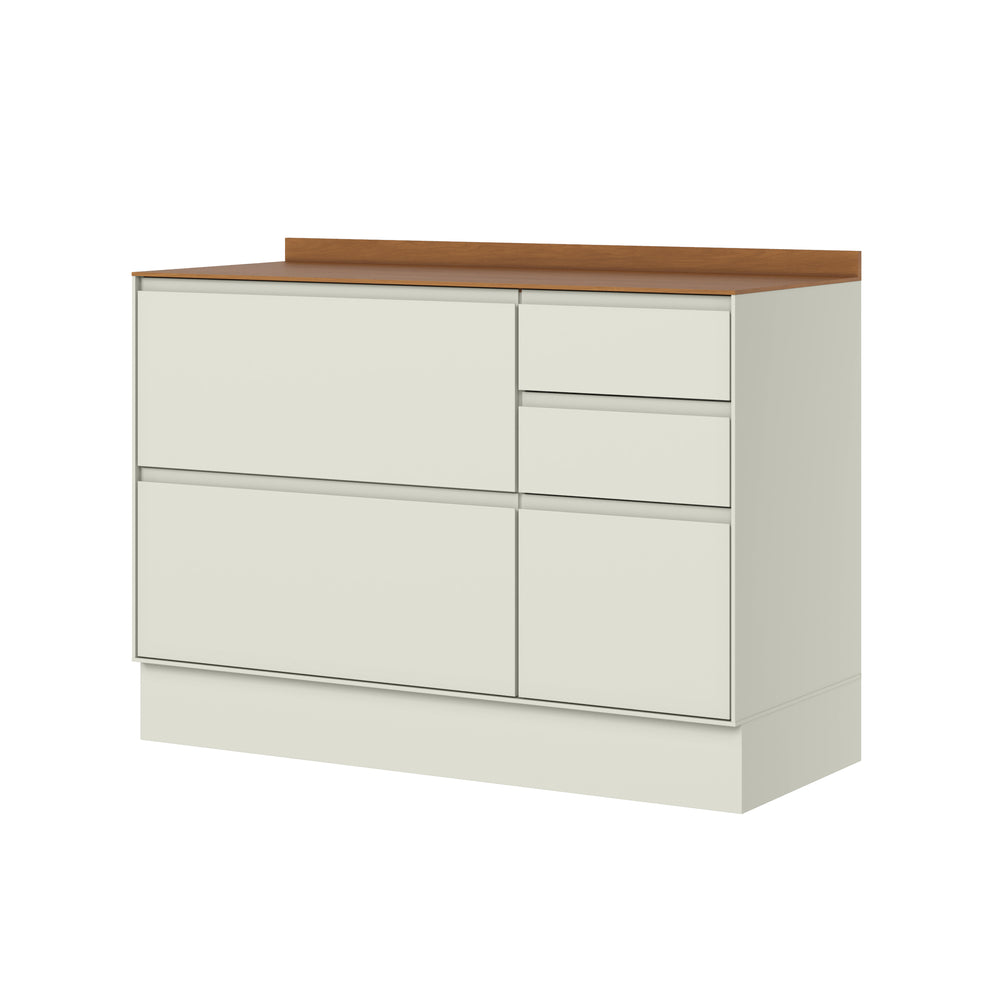 Mueble Cocina Base 1 Pta. 4 Caj. 120 cm Fineze Canela