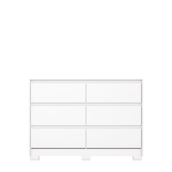 Cómoda Velmo 6 Cajones Blanco