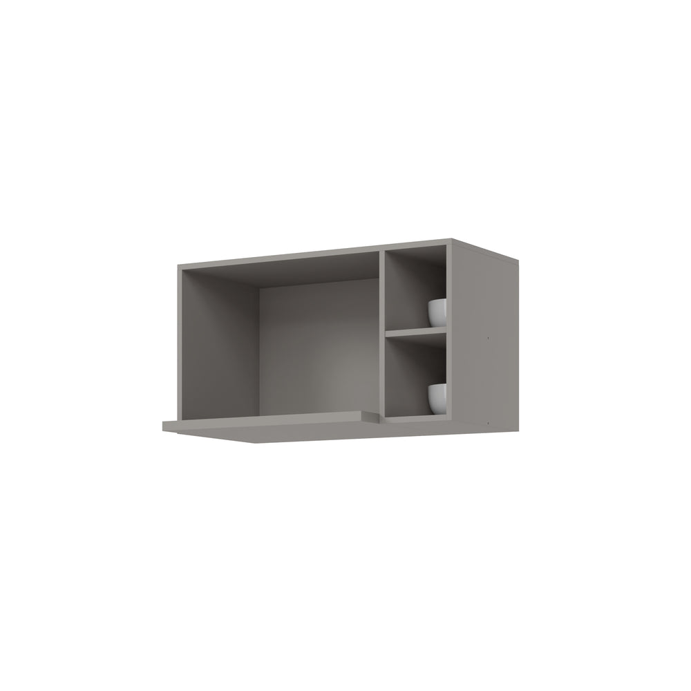Mueble Cocina Aéreo Microondas Americana Gris