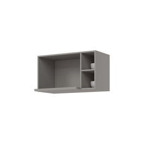 Mueble Cocina Aéreo Microondas Americana Gris