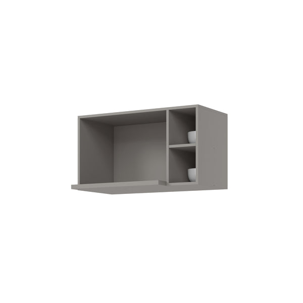 Mueble Cocina Aéreo Microondas Americana Gris