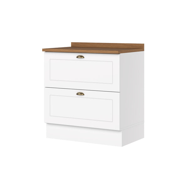 Mueble de Cocina Base 2 Cajones Americana Natural
