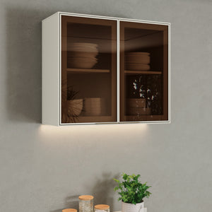 Mueble Cocina Aéreo 2P Vidrio 80 cm Fineze Arena