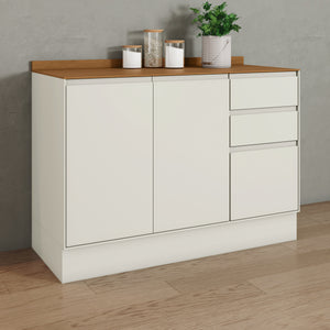 Mueble Cocina Base 3 Pta. 2 Caj. 120 cm Fineze Canela