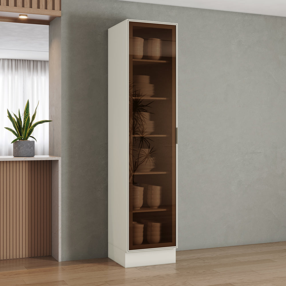 Mueble Cocina Despensa 1P Vidrio 50 cm Fineze Arena