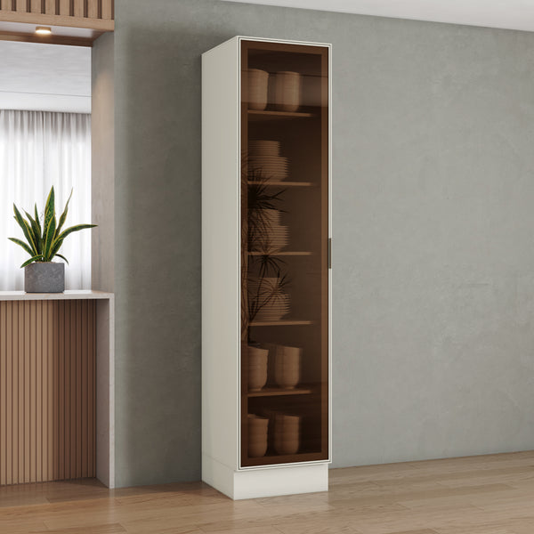 Mueble Cocina Despensa 1P Vidrio 50 cm Fineze Arena
