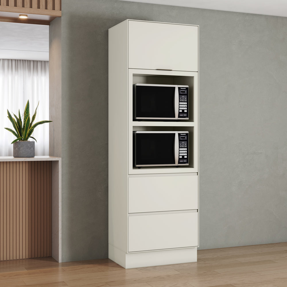 Mueble Cocina Torre 2 Microondas 72 cm Fineze Arena