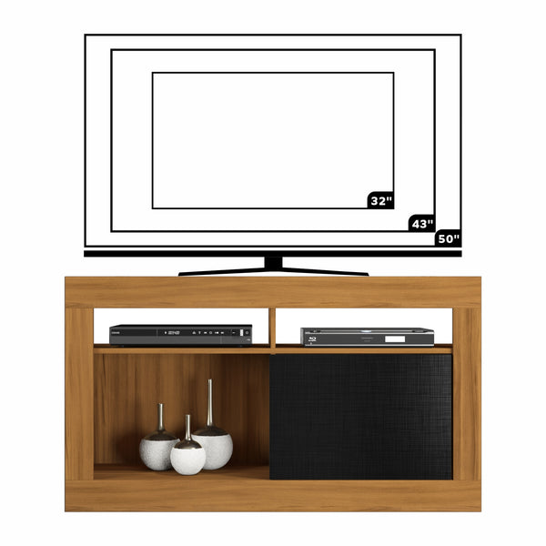 Rack Tv 50" Abeto Café/Negro