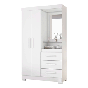 Closet Noa 2 Puertas Blanco/Rosado