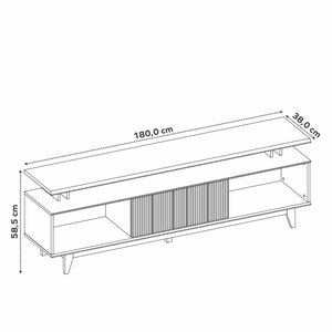 Rack de Tv Lucerna 75" Negro